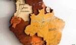 Classic Detailed Wooden World Map – Extra Large 3D Wall Art - Image 11