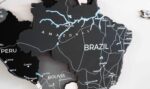 Gray Detailed Wooden World Map – Extra Large Monochrome 3D Wall Art - Image 6