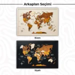 Classic Atlas – Framed 3D Wooden World Map Wall Art - Image 2